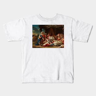 Death of Darius' Wife by Louis-Jean-Francois Lagrenee Kids T-Shirt